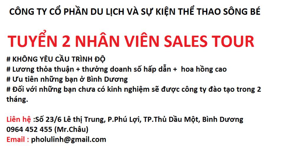 Tuyển dụng nhân viên sales 